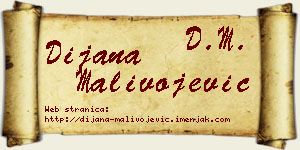 Dijana Malivojević vizit kartica